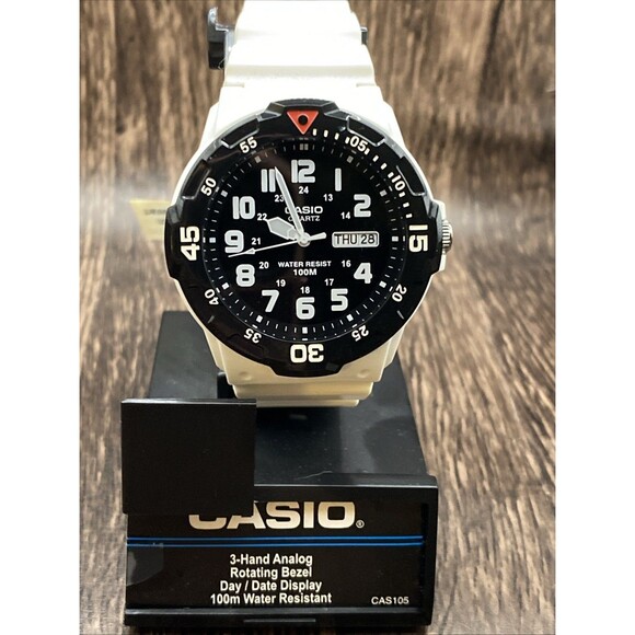 CASIO Men's Watch Black And White  MRW-200HC-7B Hydro Mod - Picture 1 of 7